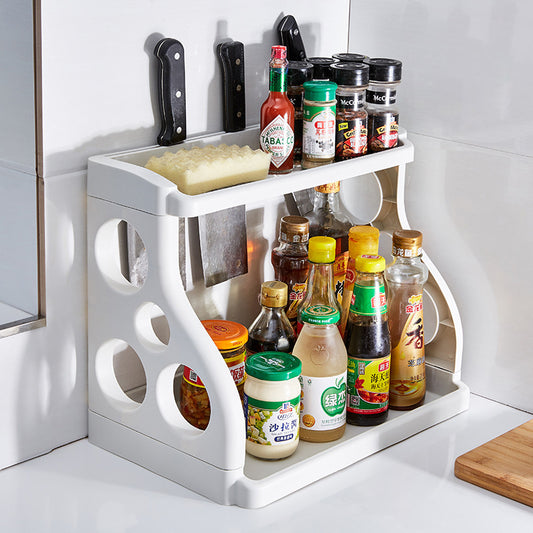 Étagères de rangement pour la cuisine, rangement pour ustensiles de cuisine, meuble de rangement multicouche.